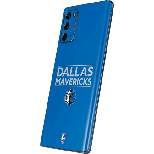 NBA Dallas Mavericks Standard - Light Blue Galaxy Note20 5G Skin